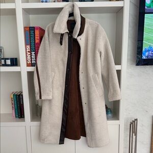 Sanctuary Cream and Brown Trench Coat